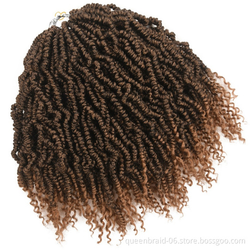 Crotchet Hair Extension Pre-looped Fluffy Passion Twisted Hair Braids Bomb Twist Crochet Hair